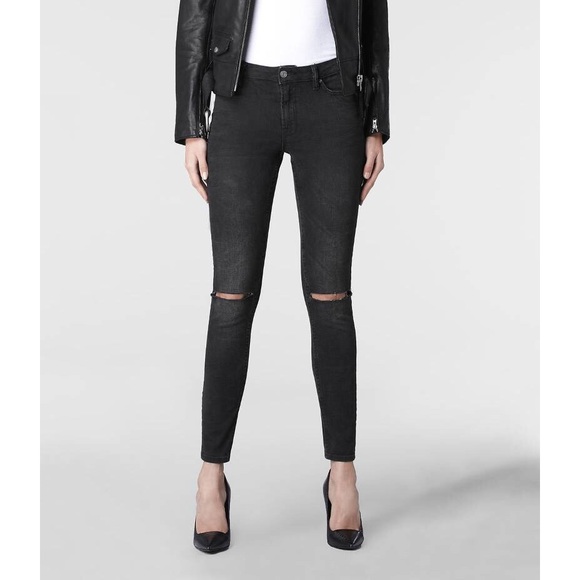 all saints ripped jeans